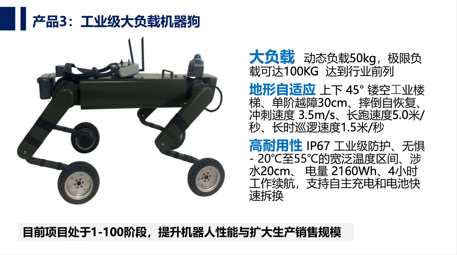 工业级大负载机器人狗